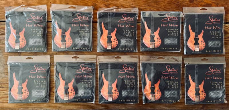 Hot Wire 10x Single Ball Bass 5-String Sets 40-60-80-100-125 2022 - Stabiles Steel image 1