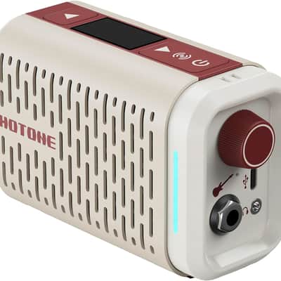 New Hotone Pulze Mini Amp 5 Watt Bluetooth Modeling Amplifier Studio Processor AP-5WH Pocket Amp image 1
