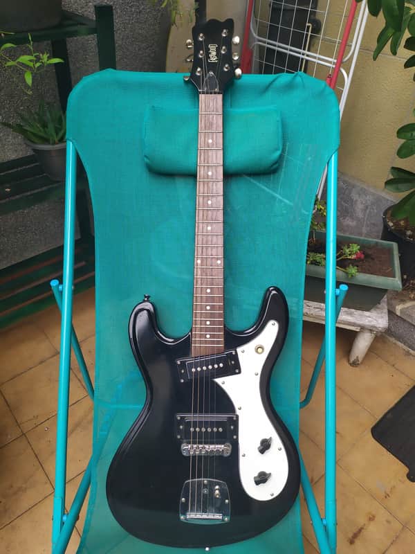 Eastwood Hi-Flyer P90 Black (similar Sidejack shape). Morsite & Univox Hi Flier type image 1