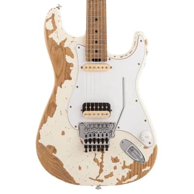 Charvel Henrik Danhage Limited Edition Signature Pro-Mod So-Cal Style 1 HS FR M Electric Guitar - White Relic image 1