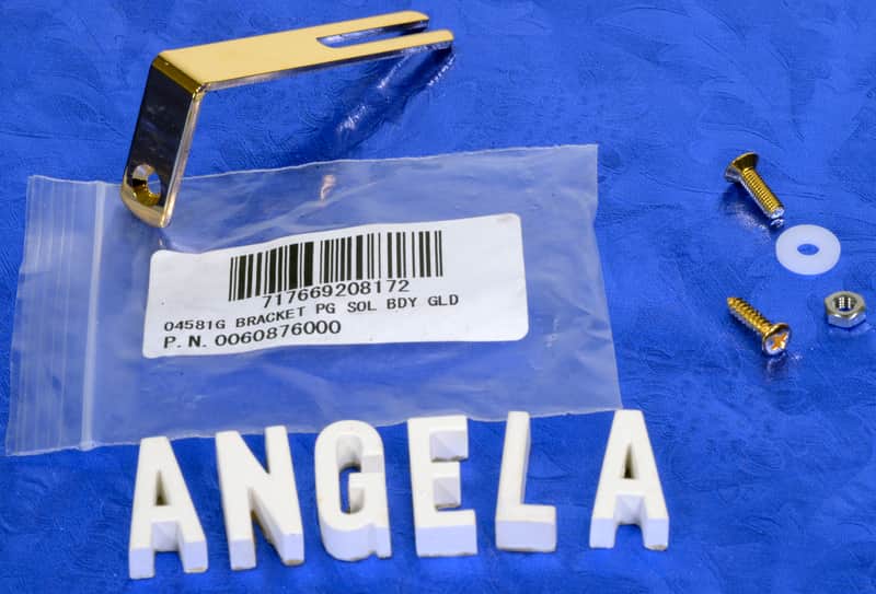 Gretsch Gold Pickguard Mounting Bracket Kit For Solid Body Guitars 04581G, 0060876000 image 1