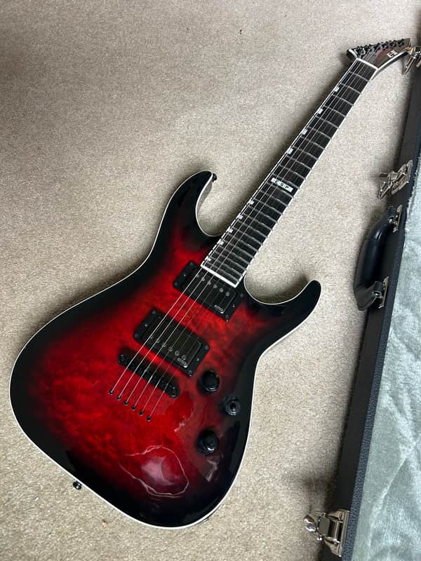 ESP E-II Horizon NT-II 2025 - Thru Black Cherry Sunburst W/ OHSC - Image 6