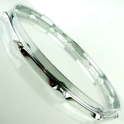 Ludwig 15"80s 12Lug 1.6mm Resonant Marching Snare Drum Rim/Hoop Triple Flange US image 6