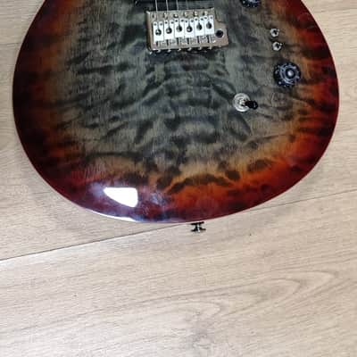 PRS PRS SE Custom 24-08 Quilted - Charcoal Cherry Burst image 1
