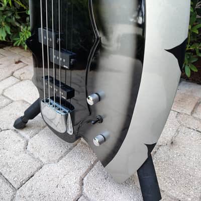 Cort KISS GENE SIMMONS Axe Bass *UNPLAYED* circa 2010 - Black and Silver image 8