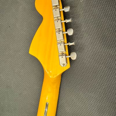 Scalloped Guitar Neck with nut and tuners image 3