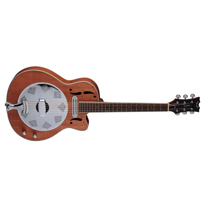 Dean RCE-NM Round Neck Cutaway Resonator w/ Electronics Natural Mahogany image 1