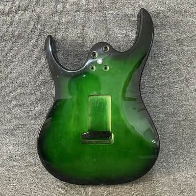 Green Burst Solid Basswood Guitar Body DIY Project image 5