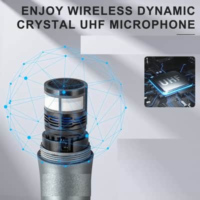 Portable Bluetooth PA Speaker System - 12'' Subwoofer, UHF Wireless Mics, Stereo Pairing, USB image 3