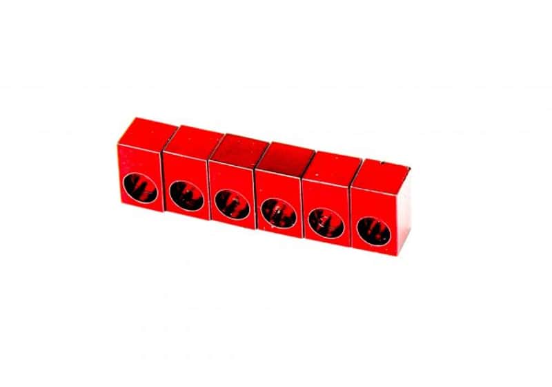 FU-Tone Titanium Saddle Insert For Locking Tremolo Trans Red - 6 String Set - Made In USA! image 1