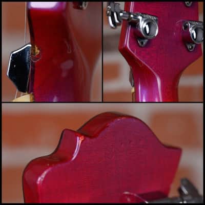 B.C.Rich Mockingbird Custom Tremolo Ultraviolet Sunburst 1985 w/Hardshell Case image 11