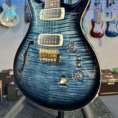 PRS Custom 2408 Semi Hollow 40th Anniversary 2025 - Faded Whale Blue Smokeburst, Signature Dealer, Free Ship, FREE PLEK 313 image 1