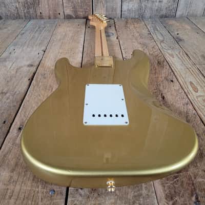 Fender '54 Stratocaster Custom Shop 1998 Gold Hardware, Orig Case & Paperwork- Aztec Gold image 13