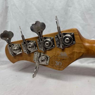 Ernie Ball Music Man 30th Anniversary Stingray sting ray 5 H Bass with Case 2018 - Translucent Buttercream / Roasted maple neck / maple fingerboard image 9