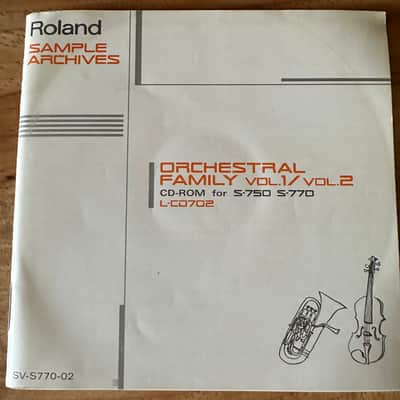 (17892) Roland Orchestral Family Vol 1 & 2 CD ROM for S-750 S-770 L-CD702 image 5