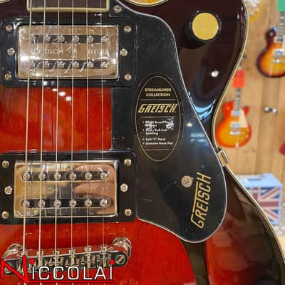 GRETSCH G2655 Streamliner Center Block Jr. Double-Cut with V-Stoptail, Laurel Fingerboard, Claret Burst image 3