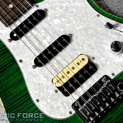 Suhr Dealer Select Limited Run Standard Mahogany HSS FMT-Trans Green w/Pearl PG image 3