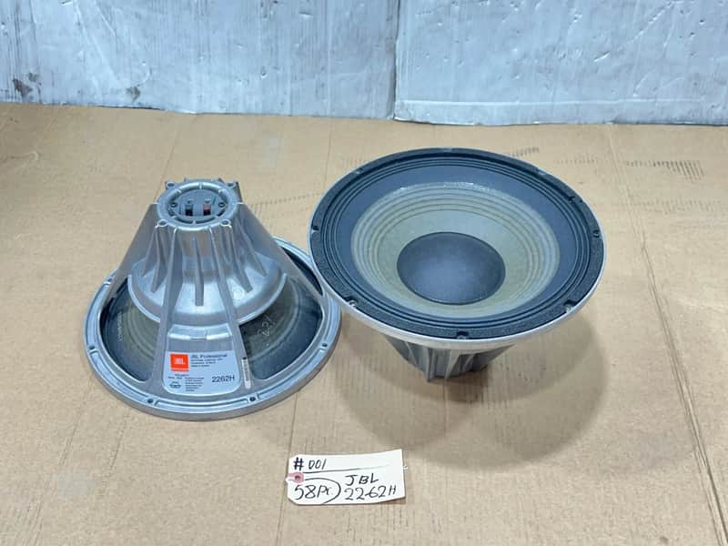 JBL Professional 2262H 12" 8 Ohm Woofer Speaker #001 (LOT OF 2) THS image 1