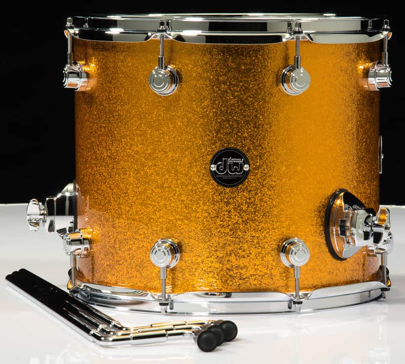 DW Performance Series 12x14 Floor Tom - Gold Sparkle image 1