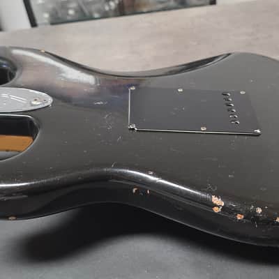 1973 FENDER STRATOCASTER Black Road Worn Heavy Relic Aged American Vintage 70s USA 1970's Strat Guitar image 15