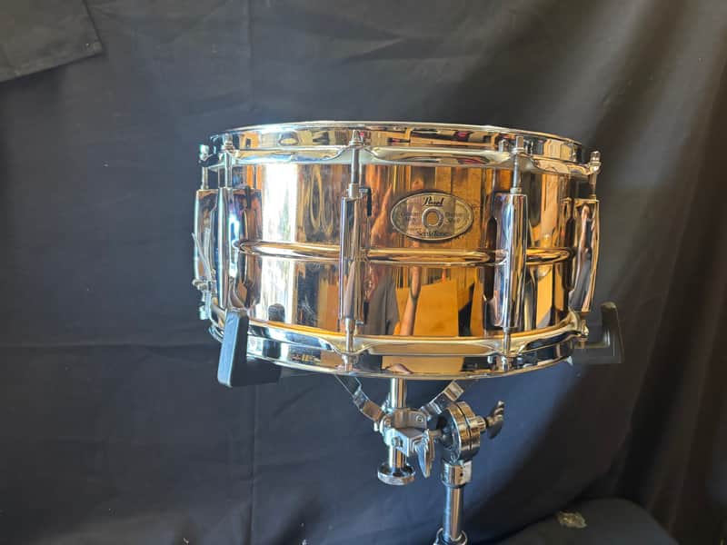 Pearl - 6.5x14" Sensitone Custom Alloy Bronze Snare Drum image 1