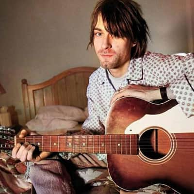 Stella Harmony H912 12 String 1966 Sunburst Kurt Cobain Nirvana Acoustic Guitar + Original Case image 2