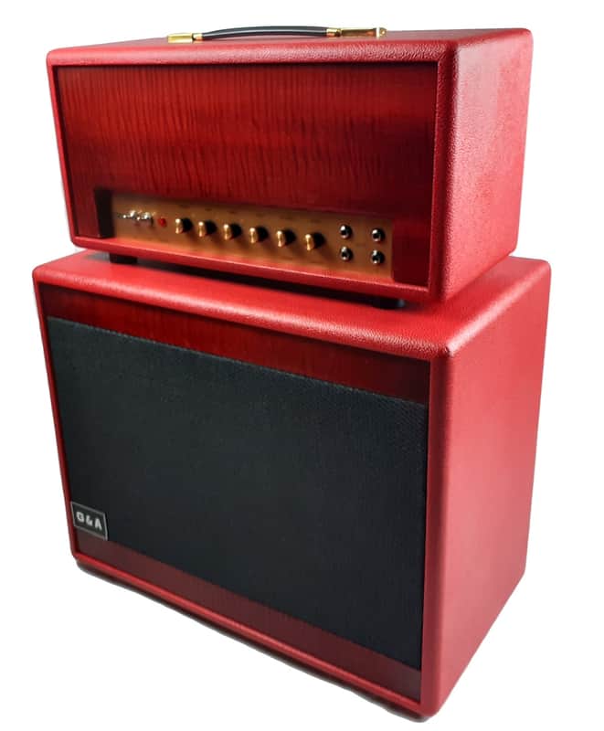 G&A Head Boutique RED JTM 45 + 1x12 RED Big Size V30 guitar Cabinet RED image 1