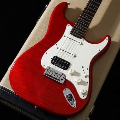 FENDER CUSTOM SHOP Custom Deluxe Stratocaster with Flame Maple Top, HSS, Candy Red [7586] (03/23) image 7