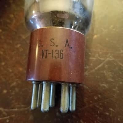 Pair IOB 1625 VT-136 RCA Western Electric JAN NOS radio audio vacuum tubes valves 1943-1944 image 3
