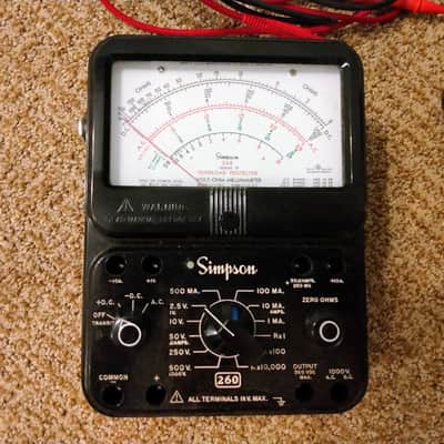 Vintage 1950's Simpson 260 Multimeter - Very Clean w Triplett Case image 1