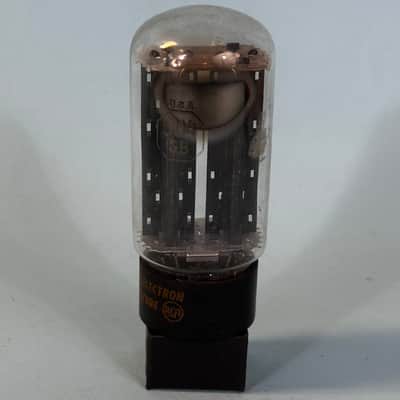 1960 RCA 5U4GB Vintage Black Plate Side Getter Rectifier Tube! T370 image 2