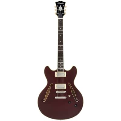 D'Angelico Excel DC Tour Electric Guitar (Semi-Hollowbody - Wine) image 1