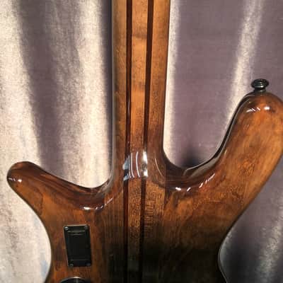 Spector NS Dimension 4 Electric Bass Guitar Multi-Scale with Gig Bag Super Faded Black Gloss image 11