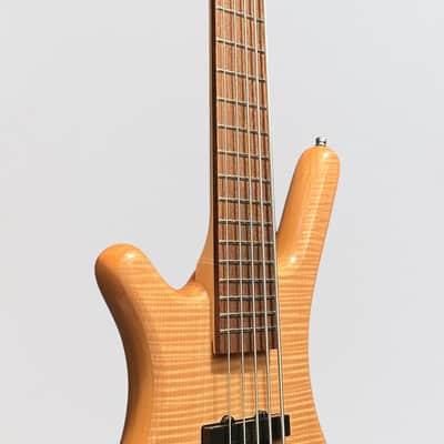 Warwick RockBass Corvette Premium 5 String Left Handed Electric Bass Guitar - Natural image 6
