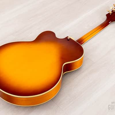 1993 Epiphone Emperor J Sunburst Archtop Electric Guitar Near-Mint w/ Case, Gibson & Duncan Humbuckers, Japan Terada image 15