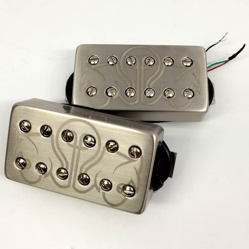 Bare Knuckle Juggernaut Misha Mansoor Humbucker Pickup Set Brushed 