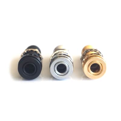 Long Barrel End Pin Strap Guitar Jack Input Socket for Acoustic or Electric Guitar - Black image 6