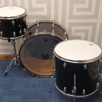 Slingerland 1970s Shell Pack in Black- 14,18,24″ – Players Kit image 10