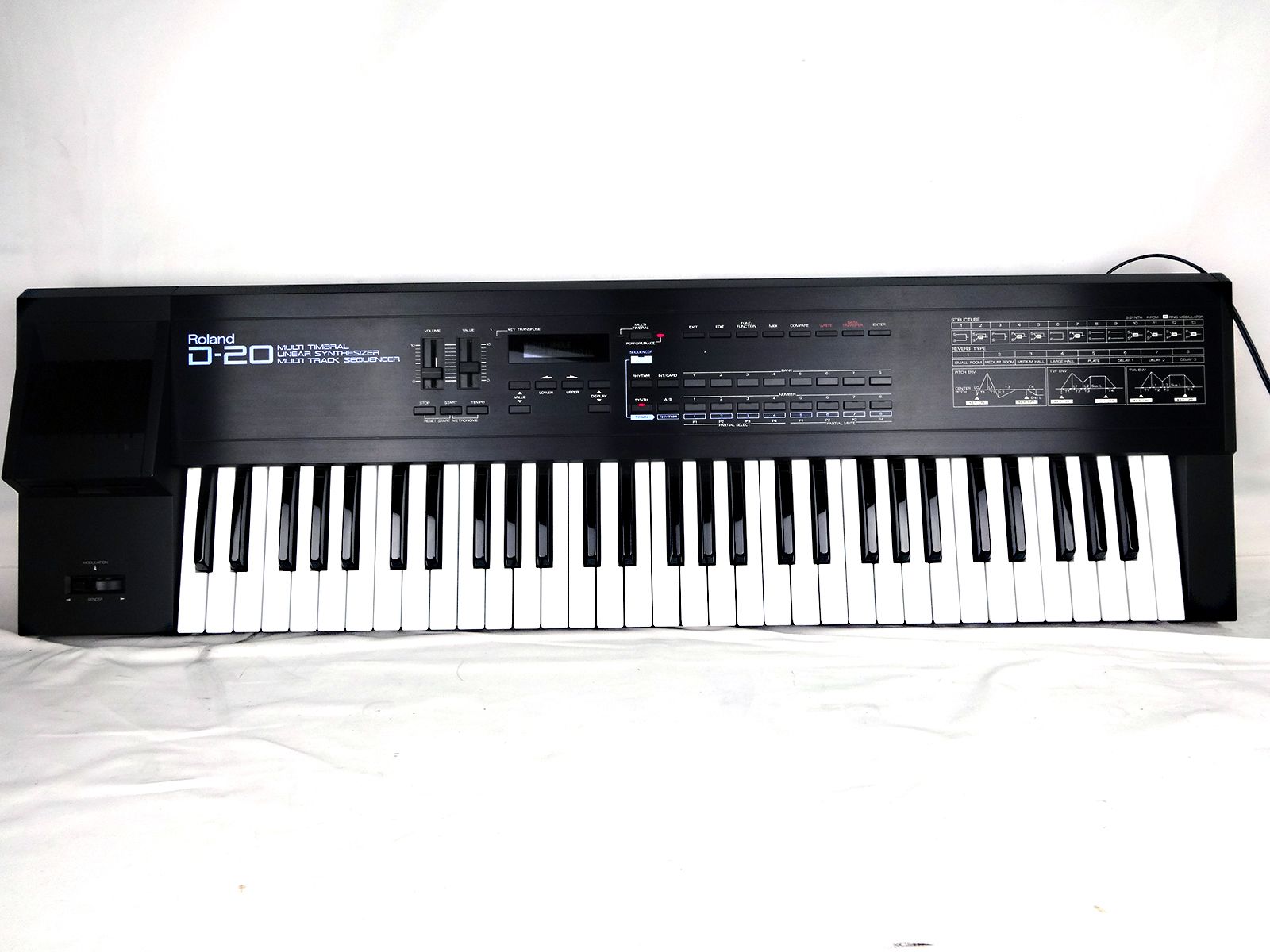 Roland D-20 61-Key Multi-Timbral Linear Synthesizer / Multitrack