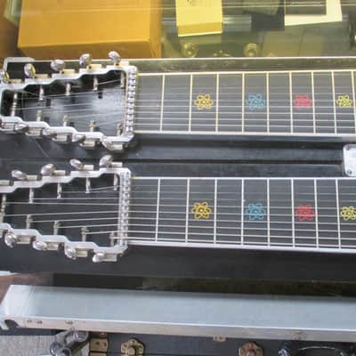 1968 Emmons D 10 Double Neck Push Pull Steel Guitar 8 Pedals 6 Knee Levers image 10