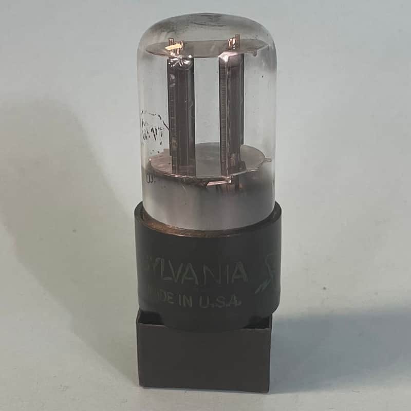 1952 Sylvania 6SN7GT Vintage Black Plate Preamp Tube! T216 image 1