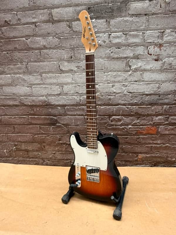 Stagg "T" Style Single-Cut Left-Handed Electric Guitar — Natural / Sunburst image 1