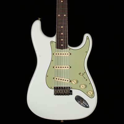 Fender Custom Shop Willcutt True '62 Stratocaster Journeyman Relic Olympic White 60s C (558) image 3