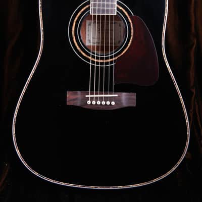 Barcelona Hancrafted Acoustic Guitar- Black Finish with Case image 2