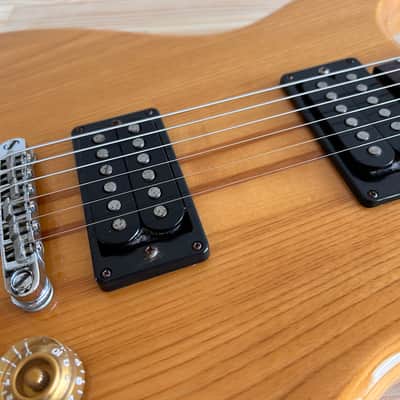 Morris Double Cutaway HH Alembic Clone 1970s 1980s - Natural Transparent in Excellent Condition with Brown Vinylex Gigbag image 6