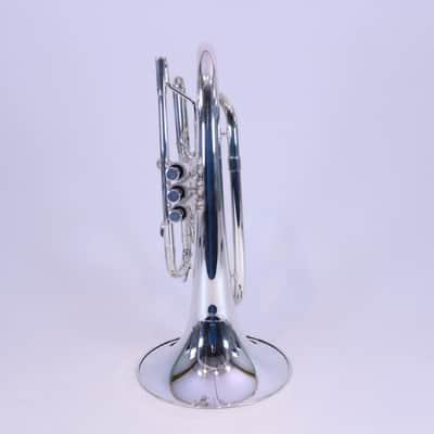Nirschl E102SP Marching Mellophone in Silver Plate SN E000677 image 3