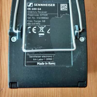 Sennheiser EK100 G4 Diversity Receiver - GB 606-648 MHz (for EW100 G4 System) image 5