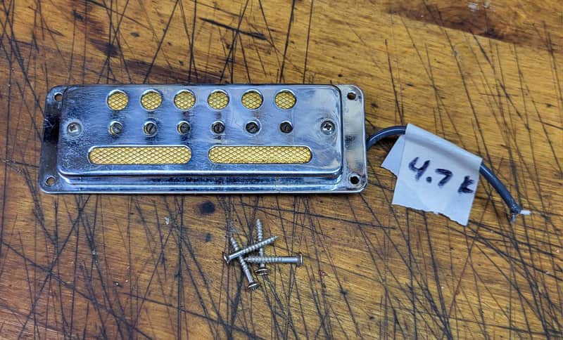 Vintage 1962 Audition Zenon Japan Gold Foil Electric Guitar Single Coil Bridge Pickup Original Installation ScrewsLuthier Parts #3 image 1