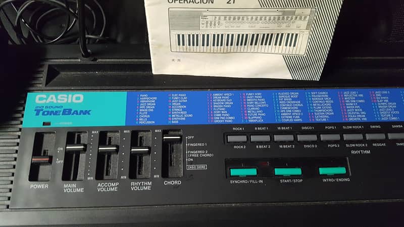 Vintage Casio CT-615 Keyboard, KeyPax Case, Manual, AD-5U | Reverb