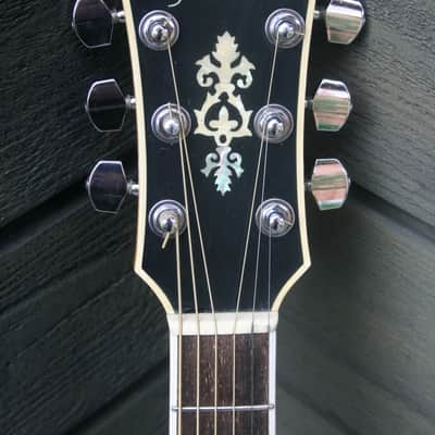 Yamaki YB400 Buffalo Head Dreadnought Guitar Circa 1980 Natural+Hard Case image 6
